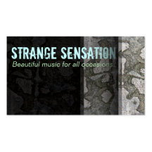 "Strange Sensation" (I Am Feeling a) Business Card Template