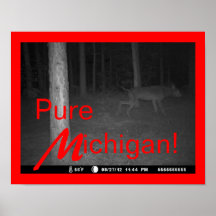 Strange Wild Canine Michigan Dogman Shuck POSTER