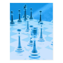 Strategic Chess Play Postcard