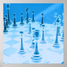 Strategic Chess Play Poster