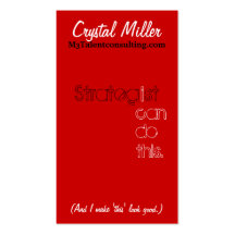 Strategist Cool Business Card