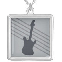 Stratocaster on Grey Stripes Jewelry