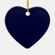 Stratosphere Blue Save the Date Heart Ornament