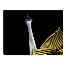 Stratosphere Las Vegas at Night Postcards