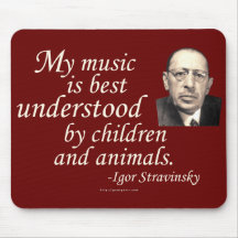 Stravinsky sur la compréhension tapis de souris