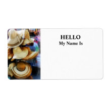 Straw Hats Custom Shipping Labels