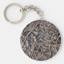 Straw Hay Background Texture Key Chain