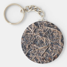 Straw Hay Farm Texture Key Chain