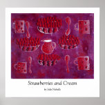 Strawberries and Cream Print