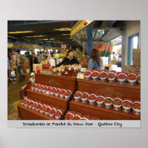 Strawberries at Marché du Vieux-Port - Québec City Print