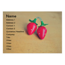Strawberries Business Card Template