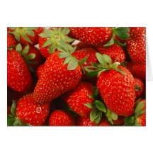Strawberries Greeting Cards