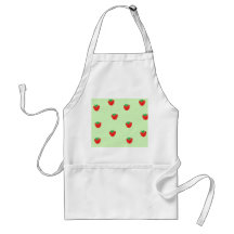 Strawberries Mint Green Apron