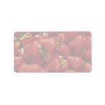 Strawberries Photo Address Labels
