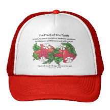 Strawberries, "The Fruit of the Spirit" Trucker Hats
