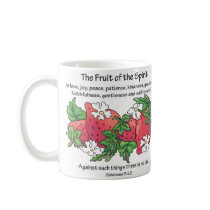 Strawberries, "The Fruit of the Spirit" Coffee Mugs