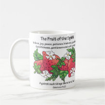 Strawberries, "The Fruit of the Spirit" Coffee Mugs