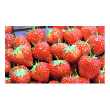 Strawberries with dark Valrhona chocolate Business Card