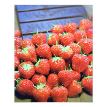 Strawberries with dark Valrhona chocolate Photograph