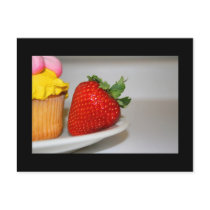Strawberry And A Muffin Postcard