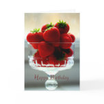 Strawberry Bowl Birthday Card