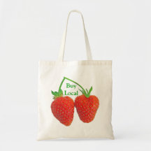 Strawberry Budget Tote Bag