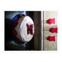 Strawberry Cake Post Card