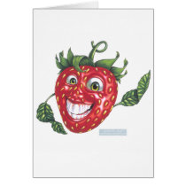 strawberry greeting card