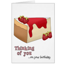 Strawberry Cheesecake Birthday Card