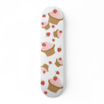 Strawberry Chocolate Cupcake Skate Board Deck