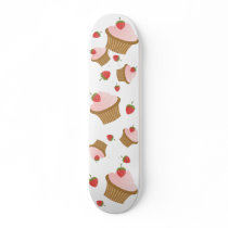 Strawberry Chocolate Cupcake Skate Board Deck