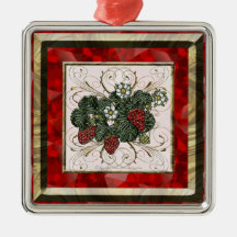 Strawberry Christmas Ornament