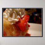 Strawberry creme puff poster