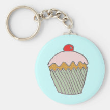 Strawberry Cupcake Key Chains