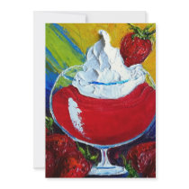 Strawberry Daiquiri Cocktail Party Invitation