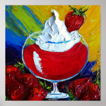 Strawberry Daiquiri Fine Art Poster