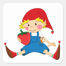 Strawberry Gnome Sticker