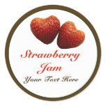 Strawberry Hearts Jam Sticker