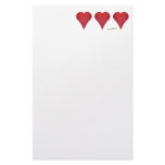 Strawberry Hearts stationery