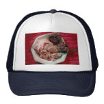 Strawberry ice cream mesh hats