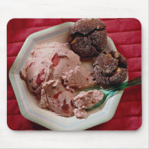 Strawberry ice cream mousepads