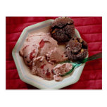 Strawberry ice cream postcards