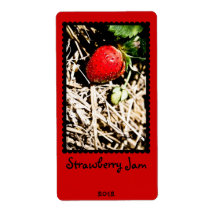 Strawberry Jam Canning Label