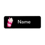 Strawberry Milkshake Custom Return Address Label
