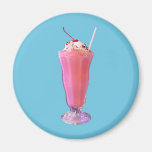Strawberry Milkshake Fridge Magnet