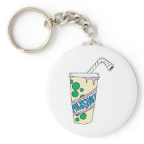 strawberry milkshake keychain