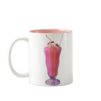 Strawberry Milkshake Coffee Mugs