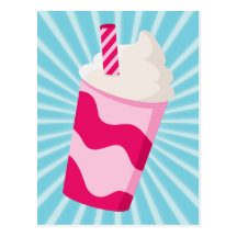 Strawberry Milkshake Post Cards
