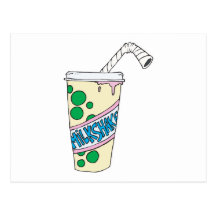 strawberry milkshake postcards