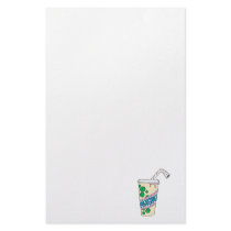 strawberry milkshake stationery paper